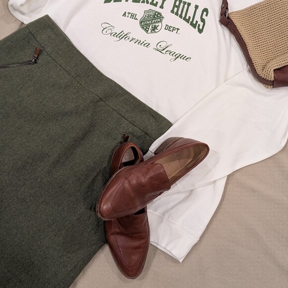 Madewell The Frances Loafer in burnished mahogany leather - Women's size 8.5 - Picture 1 of 11